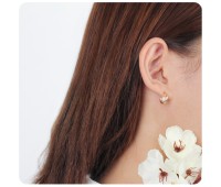 Circle Of Pearl Silver Stud Earring STS-3265